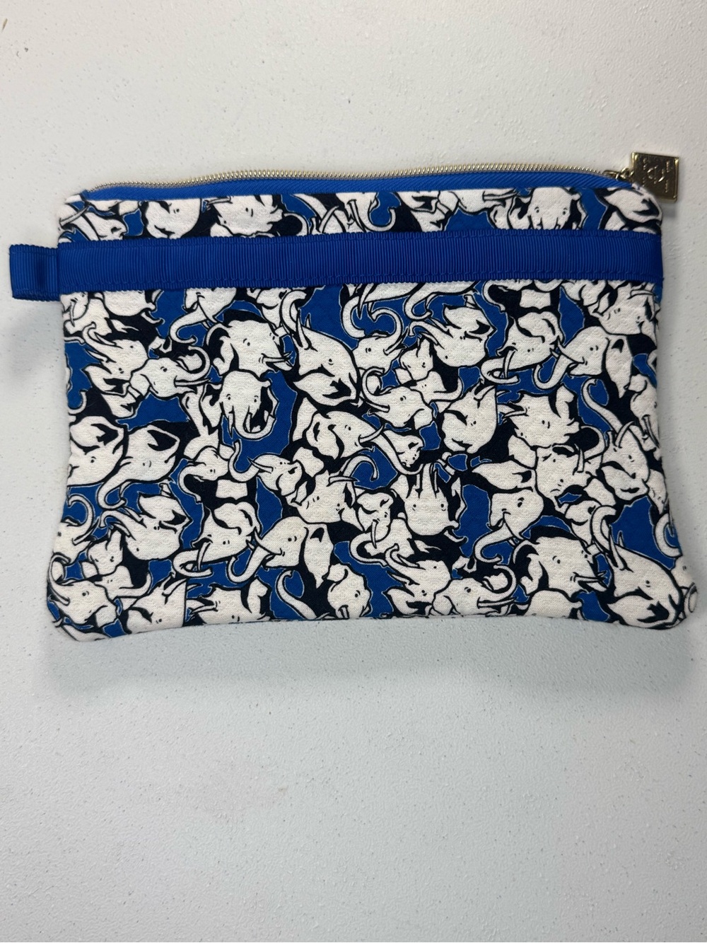Carolina Herrera Target Neiman Marcus Elephant Print Cosmetic Travel Pouch
